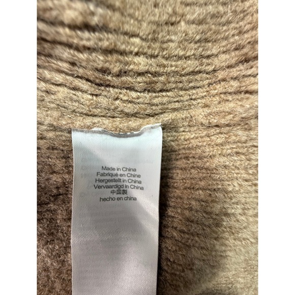 J. Crew Knit Cardigan Cocoon Sweater Blazer Tan Women S MerinoWool Winter Jacket - Picture 5 of 15